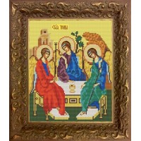 Икона для вышивки бисером "Святая Троица" (Схема или набор)